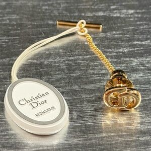Unused Christian Dior Gold tie tack
